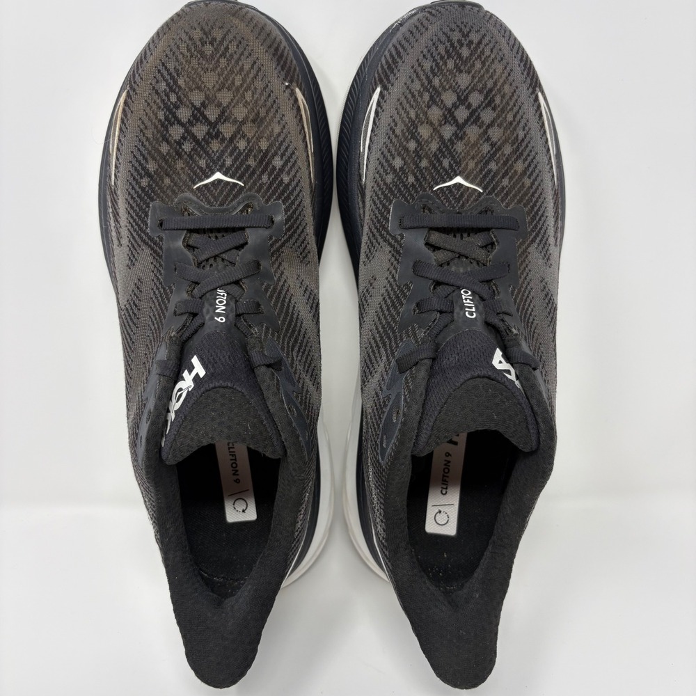 Hoka Clifton 9 Womens Size 10 Black White Athletic Running Shoes (1127896 BWHT) - Picture 5 of 8